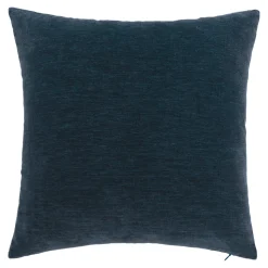Housse de coussin chenille Isti bleu marine l.45 x H.45cm GoodHome