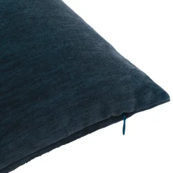 Housse de coussin chenille Isti bleu marine l.45 x H.45cm GoodHome