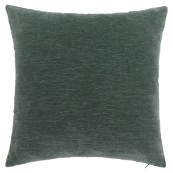 Housse de coussin chenille Isti vert emeraude l.45 x H.45cm GoodHome