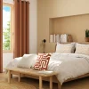Housse de coussin chenille Isti beige l.45 x H.45cm GoodHome