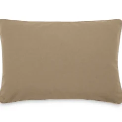 Housse de coussin coton fil teint 55x80 cm HONO DÉCO marron camel