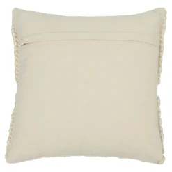 Housse de coussin coton tufté Bammy blanc cassé l.45 x H.45cm GoodHome