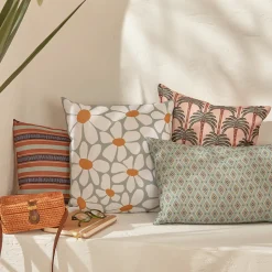 Housse de coussin d'extérieur Talia vert céladon 40x40cm - Atmosphera