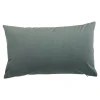Housse de coussin effet velours Valgreta vert clair l.50 x H.30cm GoodHome