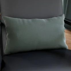 Housse de coussin effet velours Valgreta vert clair l.50 x H.30cm GoodHome