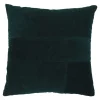 Housse de coussin en coton Ambur vert foncé l.45 x H.45cm GoodHome