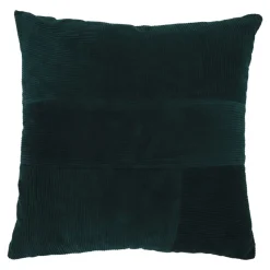 Housse de coussin en coton Ambur vert foncé l.45 x H.45cm GoodHome