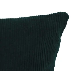 Housse de coussin en coton Ambur vert foncé l.45 x H.45cm GoodHome