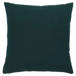 Housse de coussin en coton Ambur vert foncé l.45 x H.45cm GoodHome