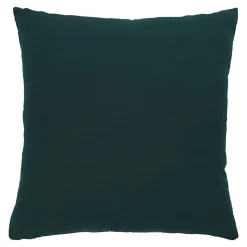 Housse de coussin en coton Ambur vert foncé l.45 x H.45cm GoodHome