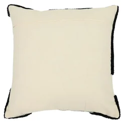 Housse de coussin en coton Aizu imprimé géométrique noir et blanc l.45 x H.45cm GoodHome