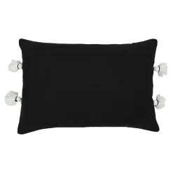Housse de coussin en coton Rahat imprimé géométrique noir et blanc l.60 x H.40cm GoodHome