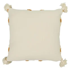 Housse de coussin en coton Sivas imprimé bohème camel et blanc cassé l.45 x H.45cm GoodHome