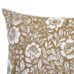 Housse de coussin en coton Alsina fleuri beige l.50 x H.30cm GoodHome