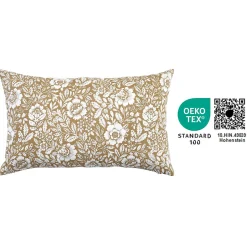 Housse de coussin en coton Alsina fleuri beige l.50 x H.30cm GoodHome