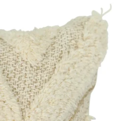 Housse de coussin en coton tufté Teply beige et doré l.50 x H.30cm GoodHome