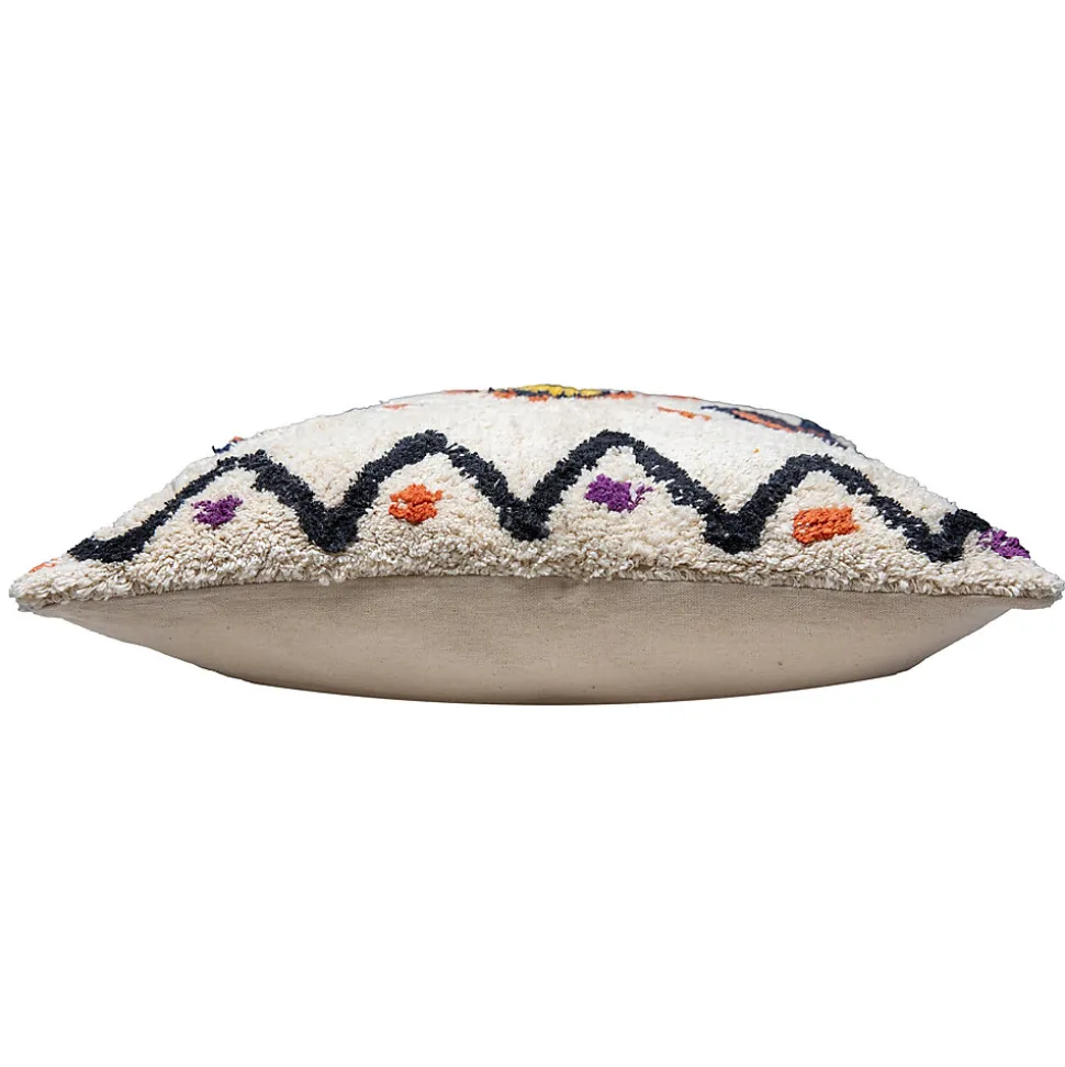Housse de coussin en coton tufté imprimé berbère multicouleurs L.45 x l.45cm Deko & Co