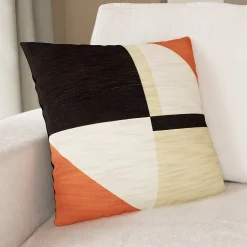 Housse de coussin en coton Sodoro imprimé géométrique multicouleurs l.45 x H.45cm GoodHome