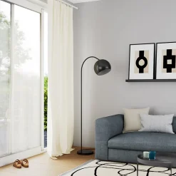 Housse de coussin en coton Suau gris chiné l.60 x H.40cm GoodHome