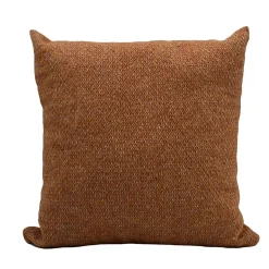 Housse de coussin en laine avec micro-motif losange (45x45 cm - Marron Brun)