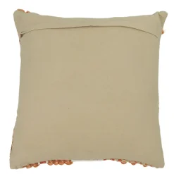 Housse de coussin en tufté Tapao blanc crème et terracotta GoodHome