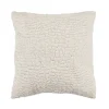Housse de coussin fausse fourrure blanc 45 x 45cm Ornami
