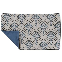 Housse de coussin imprimée art décoratif (30x50 cm - Bleu)