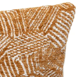 Housse de coussin Jeni chenille marron 40x40cm - Atmosphera