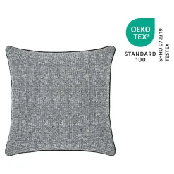 Housse de coussin Jind gris anthracite l.45 x H.45cm GoodHome