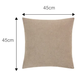 Housse de coussin Makati beige l.45 x H.45cm GoodHome