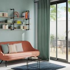Housse de coussin Makati blanc cassé l.45 x H.45cm GoodHome