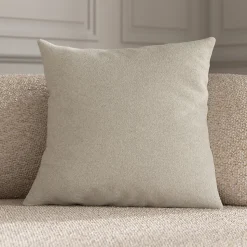 Housse de coussin Makati blanc cassé l.45 x H.45cm GoodHome