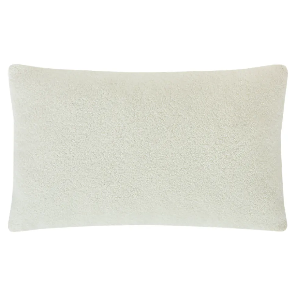 Housse de coussin Noida imprimé géométrique blanc cassé, terracotta l.50 x H.30cm GoodHome