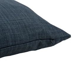Housse de coussin Novan bleu marine l.60 x H.40cm GoodHome
