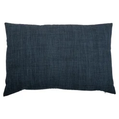 Housse de coussin Novan bleu marine l.60 x H.40cm GoodHome