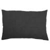 Housse de coussin Novan gris anthracite l.60 x H.40cm GoodHome