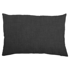 Housse de coussin Novan gris anthracite l.60 x H.40cm GoodHome