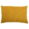 Housse de coussin Novan jaune l.60 x H.40cm GoodHome
