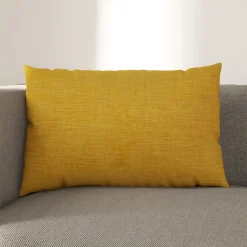 Housse de coussin Novan jaune l.60 x H.40cm GoodHome