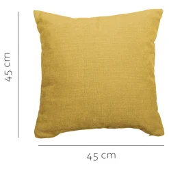 Housse de coussin Pahea jaune l.45 x H.45cm GoodHome