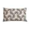 Housse de coussin pissenlit noir et blanc L.50 x l.30cm Deko & Co