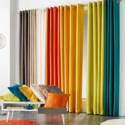 Housse de coussin Polyester Collection Shantung Uni Shana