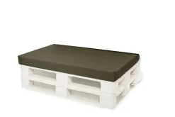 Housse de coussin pour palette de dimensions 120x80x10cm housse de coussin protection avec fermeture éclair taie d'oreiller vert