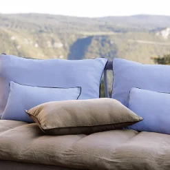 Housse de coussin PRELUDE 30x50 cm lin et coton lavé beige Chanvre