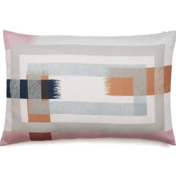 Housse de coussin pur coton 40x60 cm cm collection ATHOS rose