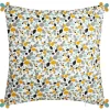 Housse de coussin Razzo - coton et pompons - 40x40 cm - Atmosphera