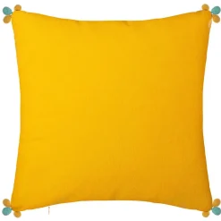 Housse de coussin Razzo - coton et pompons - 40x40 cm - Atmosphera