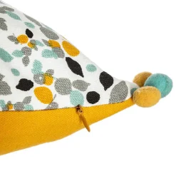 Housse de coussin Razzo - coton et pompons - 40x40 cm - Atmosphera