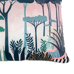 Housse de coussin rectangulaire paysage japonnais L.30 x l.50cm Casa Mediterranea 1967 SL