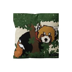 Housse de coussin Safari Panda Roux 40x40 cm